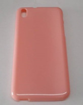 Силиконов гръб ТПУ гланц за HTC Desire 816 розов